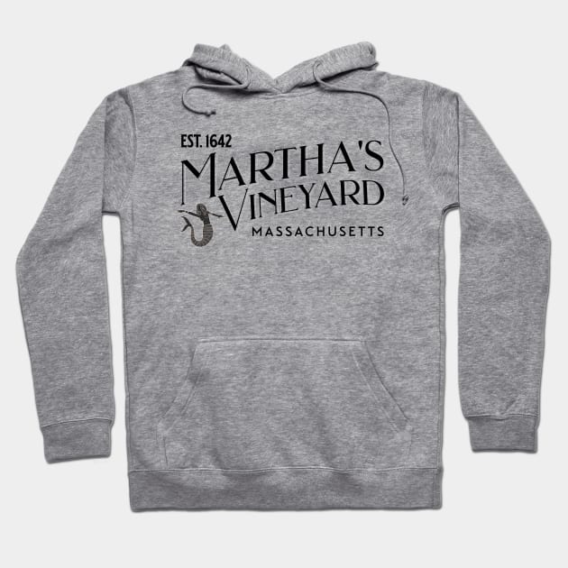 Martha's Vineyard, Massachusetts EST 1642 Hoodie by Blended Designs